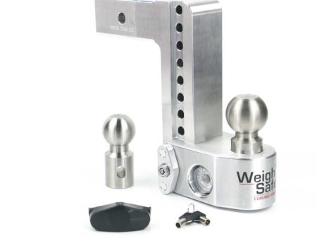 Weigh Safe 8in Drop Hitch w Built-in Scale & 2.5in Shank (10K 18.5K GTWR) - Aluminum Online