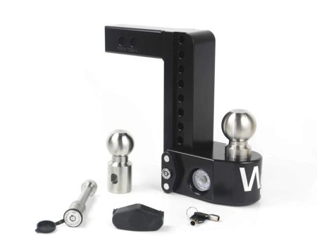 Weigh Safe 8in Drop Hitch w Built-in Scale & 2in Shank (8K 12.5K GTWR) w WS05 - Black Cerakote Hot on Sale