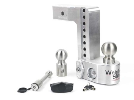 Weigh Safe 8in Drop Hitch w Built-in Scale & 2.5in Shank (10K 18.5K GTWR) w WS05 - Aluminum Online