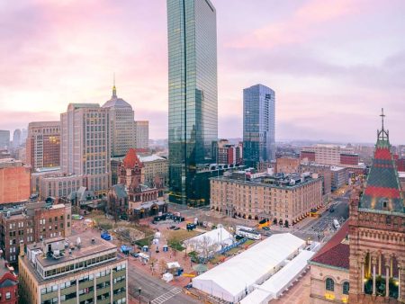 COPLEY SQUARE BEFORE BOSTON MARATHON 2023 Supply