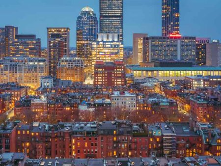 BOSTON BACK BAY DURING BLUE HOUR Online now