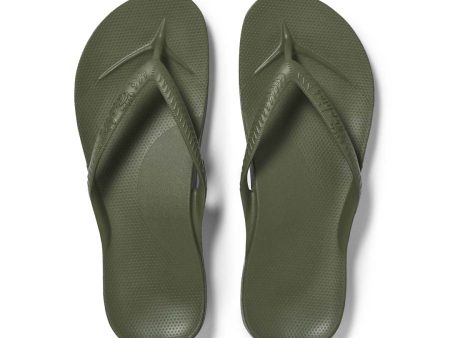 Archies High Arch Thongs - Khaki Online