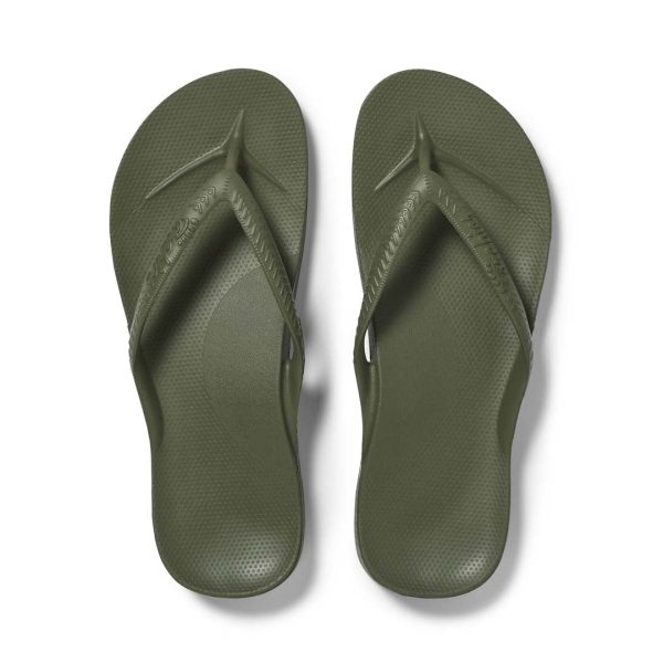 Archies High Arch Thongs - Khaki Online