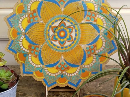 DIY - Adult Coloring - Wood Mandala 1 Fashion