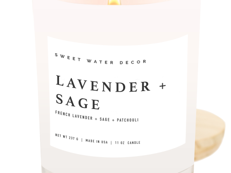 Lavender and Sage Soy Candle Cheap