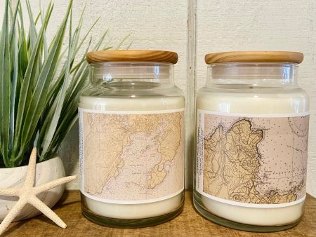 Compass Rose Nautical Chart Candles Fashion