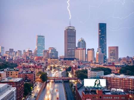 PRUDENTIAL CENTER UNDER LIGHTNING STRIKE Discount