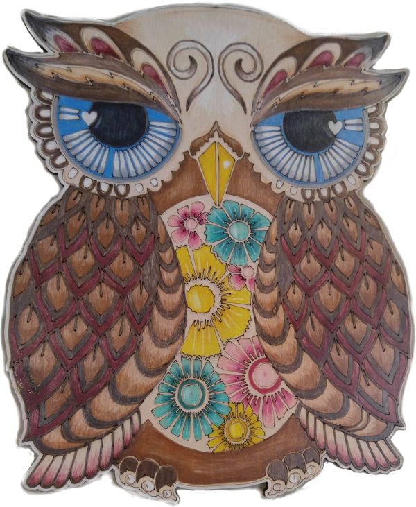 DIY - Adult Coloring - Wood Owl Hot on Sale