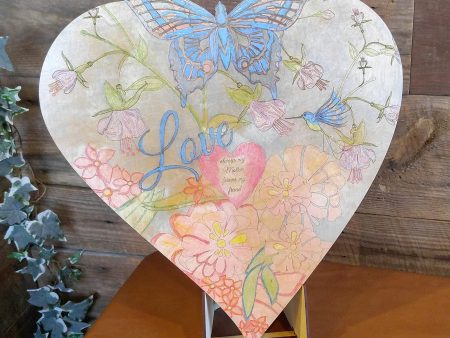 DIY - Adult Coloring - Wood Heart Online Hot Sale