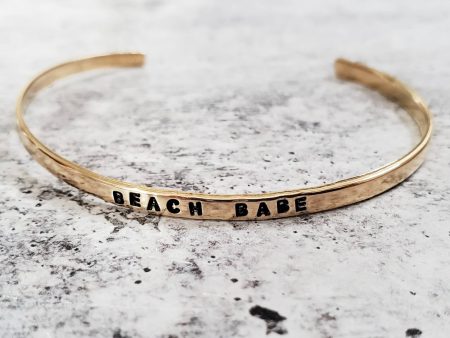 BEACH BABE Skinny Adjustable Cuff Bracelet on Sale