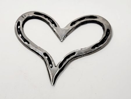 Heart Metal Art made from Horseshoes Hot on Sale