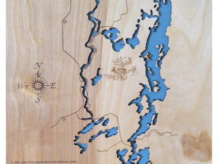 31 Mile Lake, Canada - Laser Cut Wood Map Supply