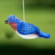 Bluebird Felted Bird Ornament Sale