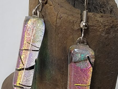 Radiance Dichroic Glass Jewelry French Hook Earrings Online Sale