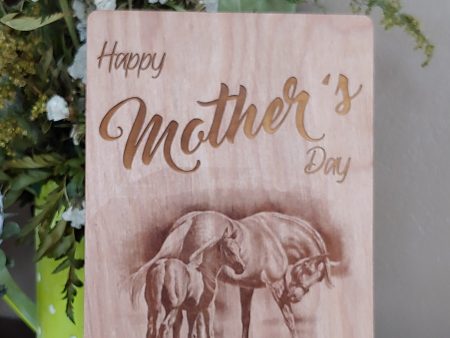 Mare and Foal Mother s Day Greeting Card For Sale