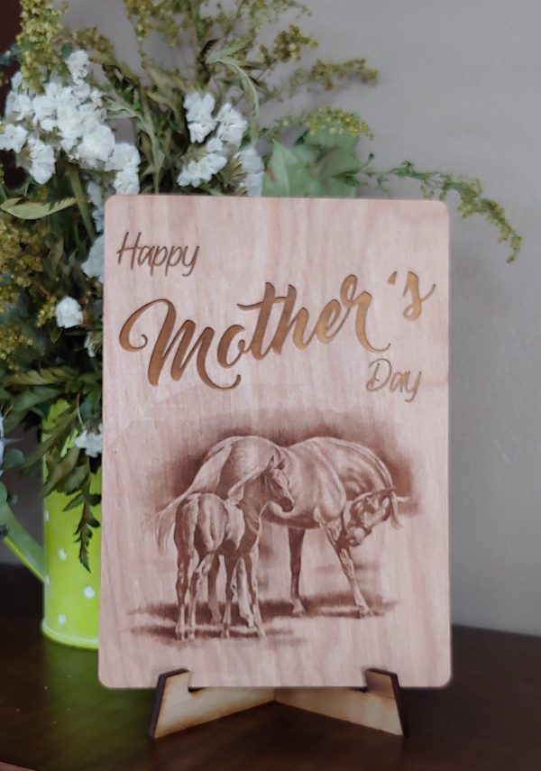 Mare and Foal Mother s Day Greeting Card For Sale