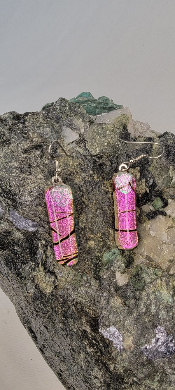 Radiance Dichroic Glass Jewelry French Hook Earrings Online Sale