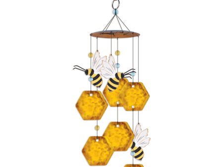 Bee Honeycomb Wind Chimes Online now