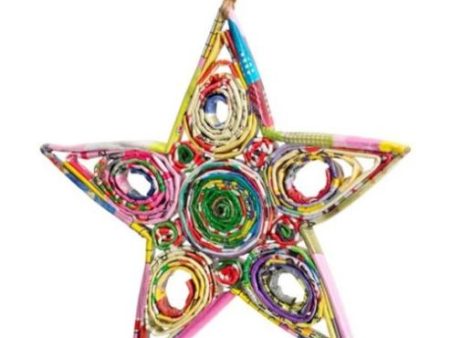 Star Recycled Paper Ornament Online Hot Sale