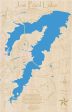 Joe Pool Lake, Texas - Laser Cut Wood Map Sale